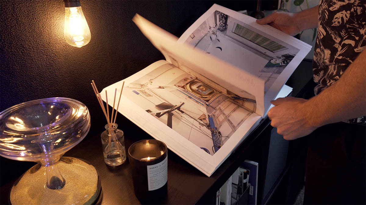 NASA photo book and other art on display