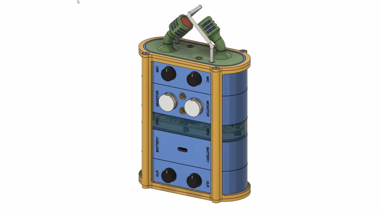 Screenshot of CAD model from Fusion 360
