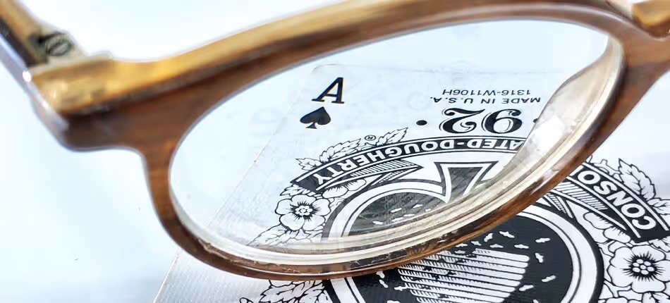 Index of refraction in glass lenses