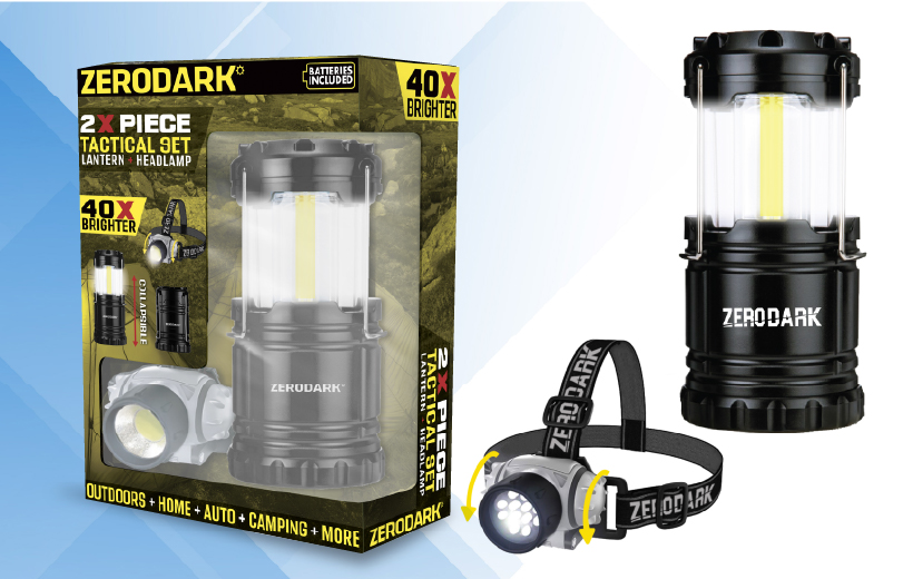 2-piece Lantern + Headlamp Set