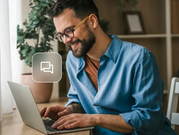 Customers using webchat