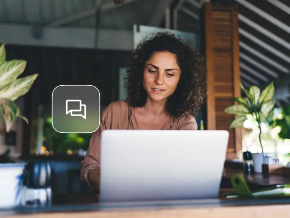 Customers using webchat