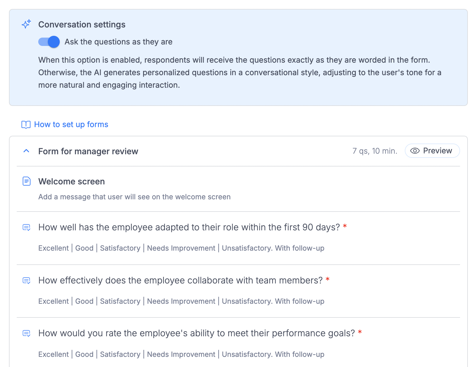 Employee revw form
