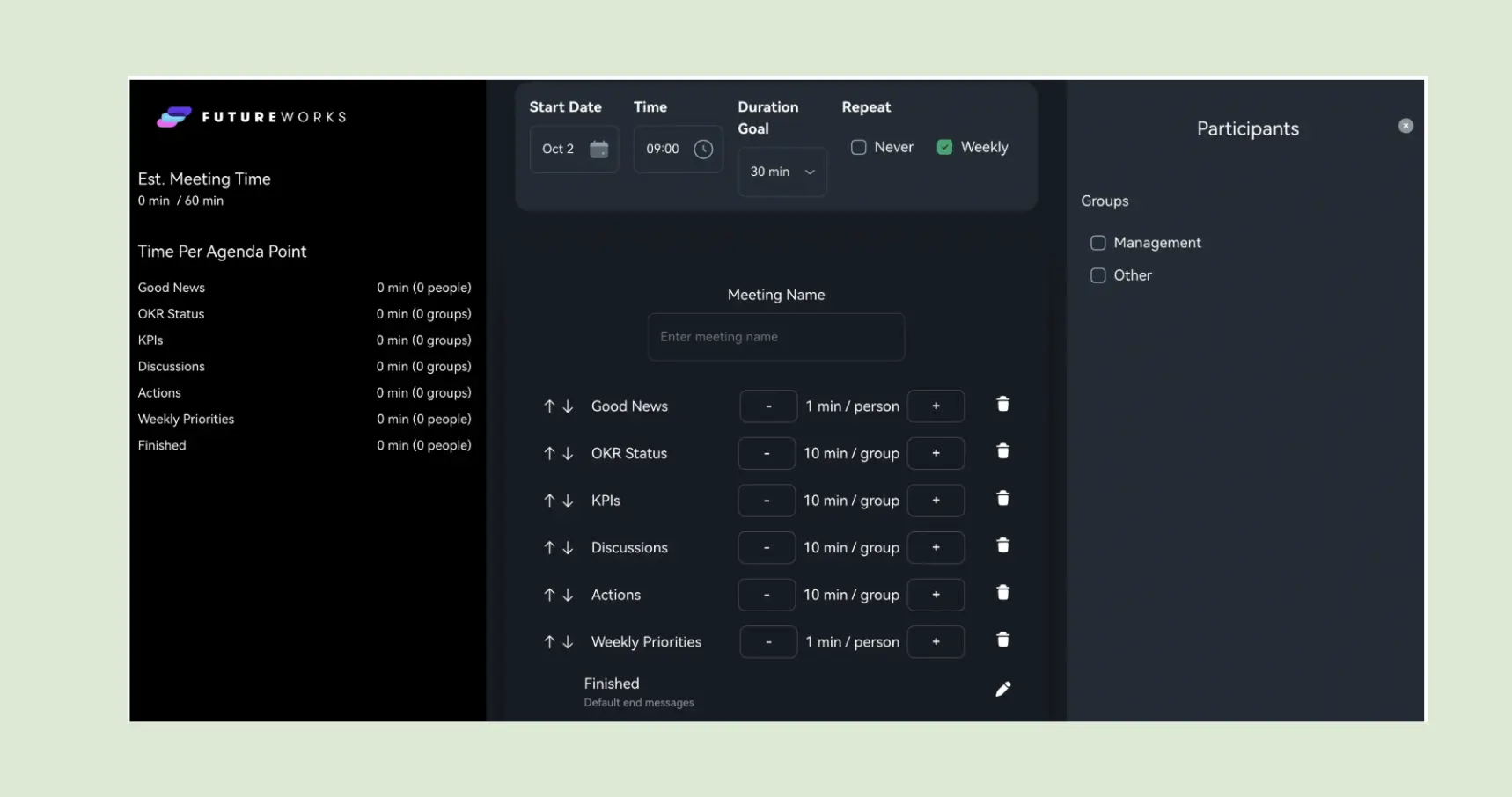 Futureworks Meeting Mode