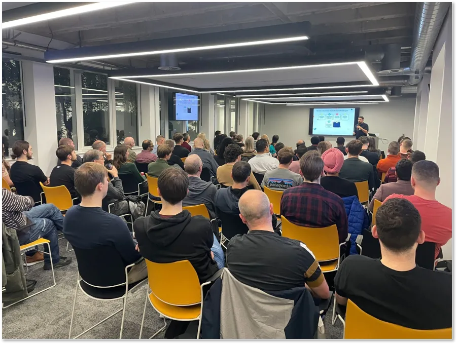 Laz Viastikopoulos presenting at Manchester Power BI User Group