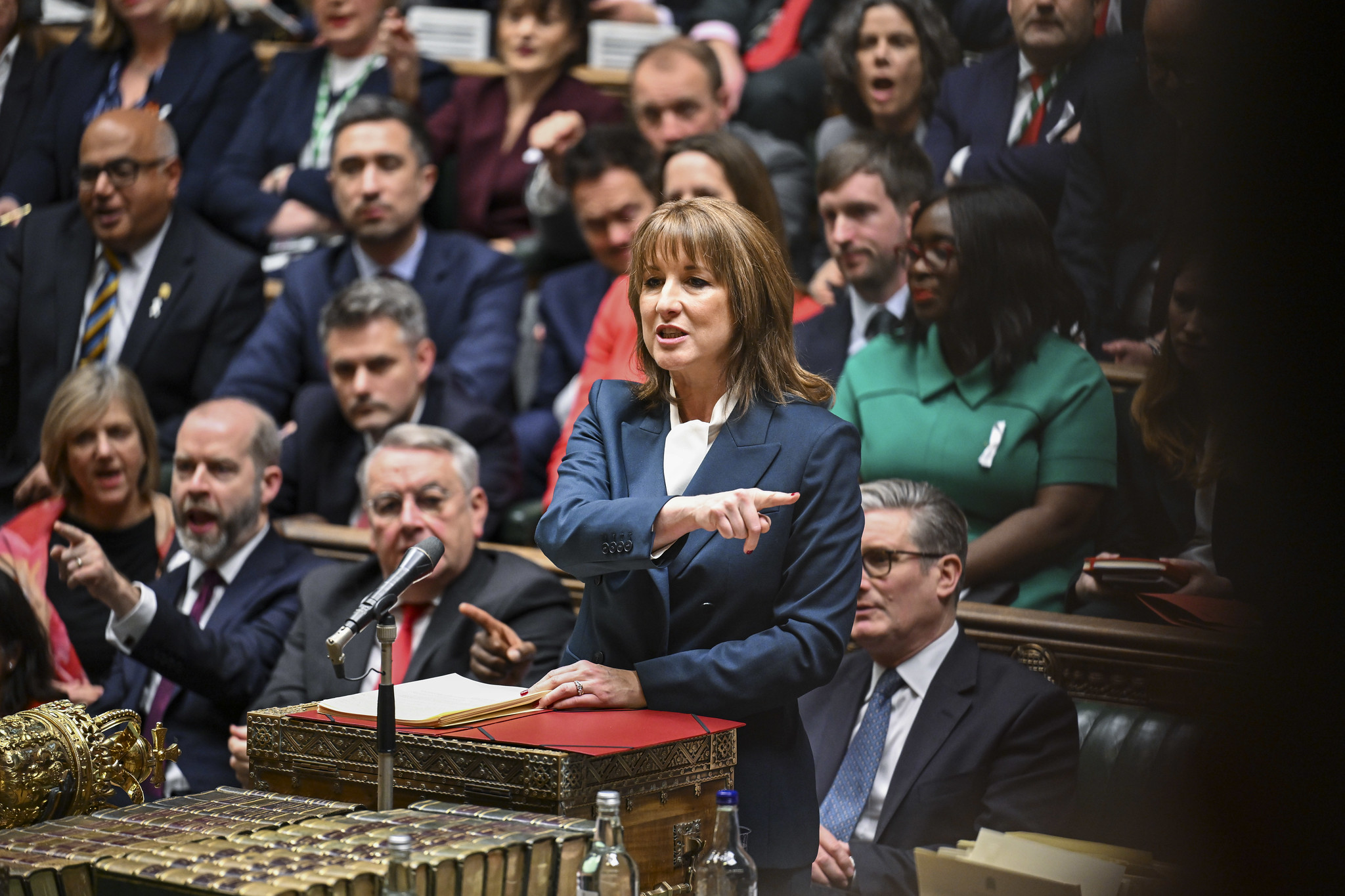 Rachel Reeves delivering the 2025 Autumn Budget in Parliament