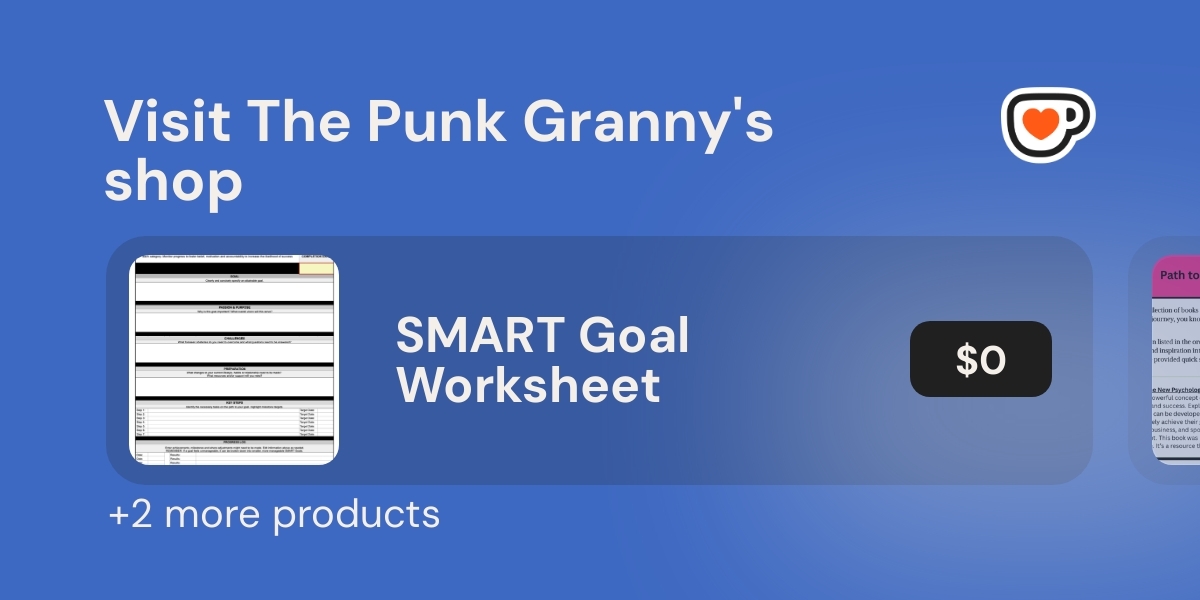 Linked graphic to dba The Punk Granny Ko-Fi shop for digital downloads