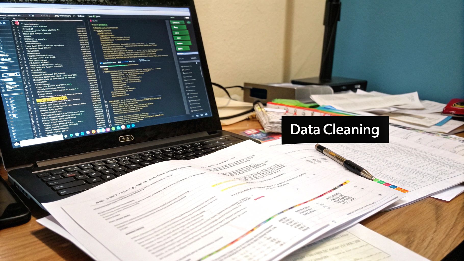 Tell me about a time you had to clean messy data. What was your approach?