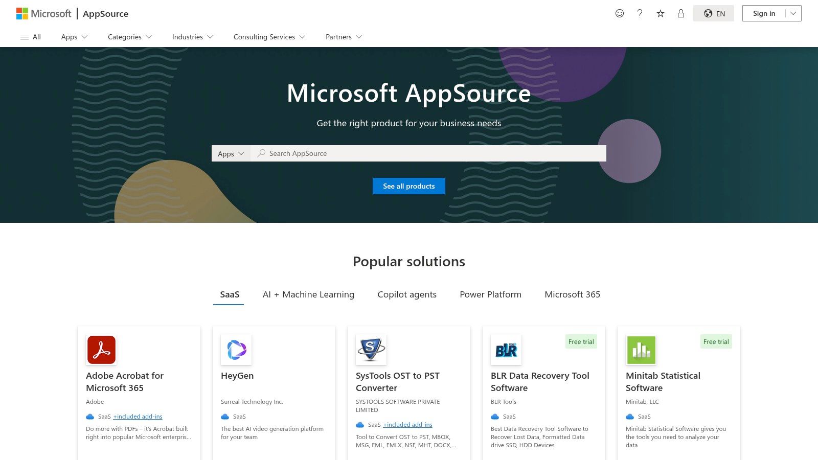 Microsoft AppSource (Power BI marketplace)