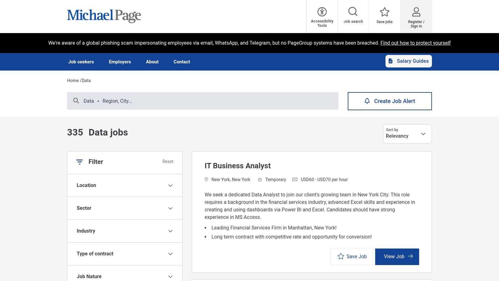 Michael Page (Data/Technology – USA)