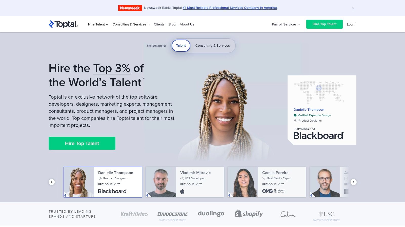 Toptal professional talent