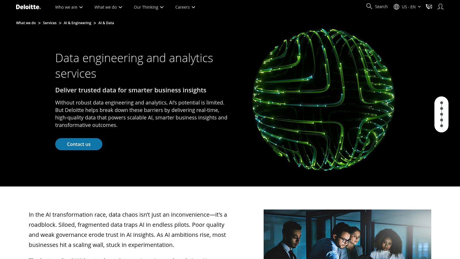 Deloitte, Data Engineering & Analytics (US)