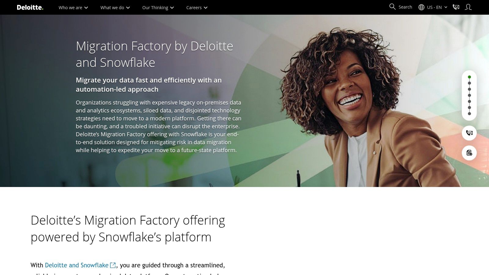 Deloitte, Data Modernization and Migration Factory