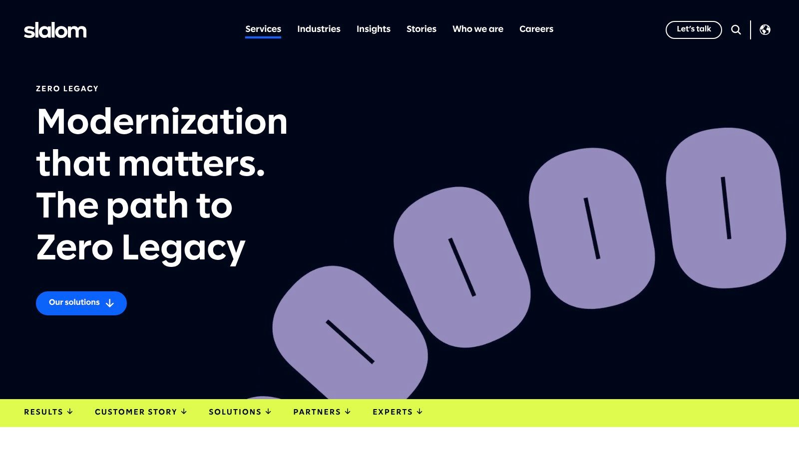 Slalom, Data Platform Modernization (“Zero Legacy” + Slalom Build)