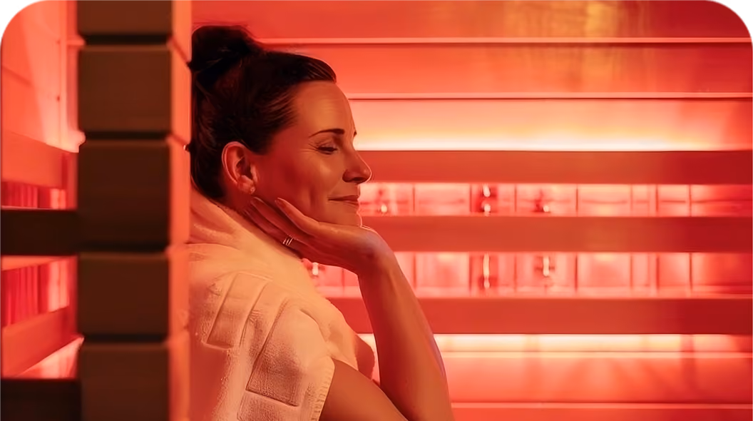 Detoxify, reduce pain and rejuvenate with infrared sauna & red light in Bedford Hills.