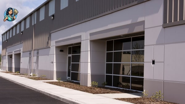 Comprehensive view of the entire property showcasing clean, well-maintained spaces, including offices, common areas, and outdoor grounds, reflecting a commitment to excellence and professionalism.