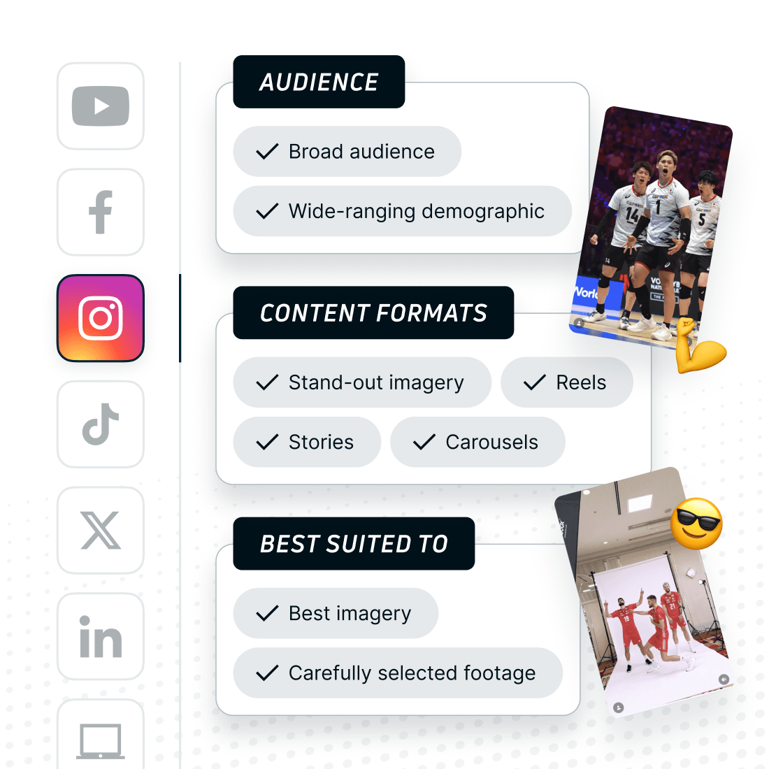 Stylised graphic showing a snapshot of a content framework