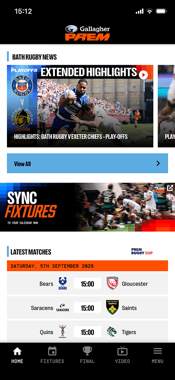 PREM Rugby app