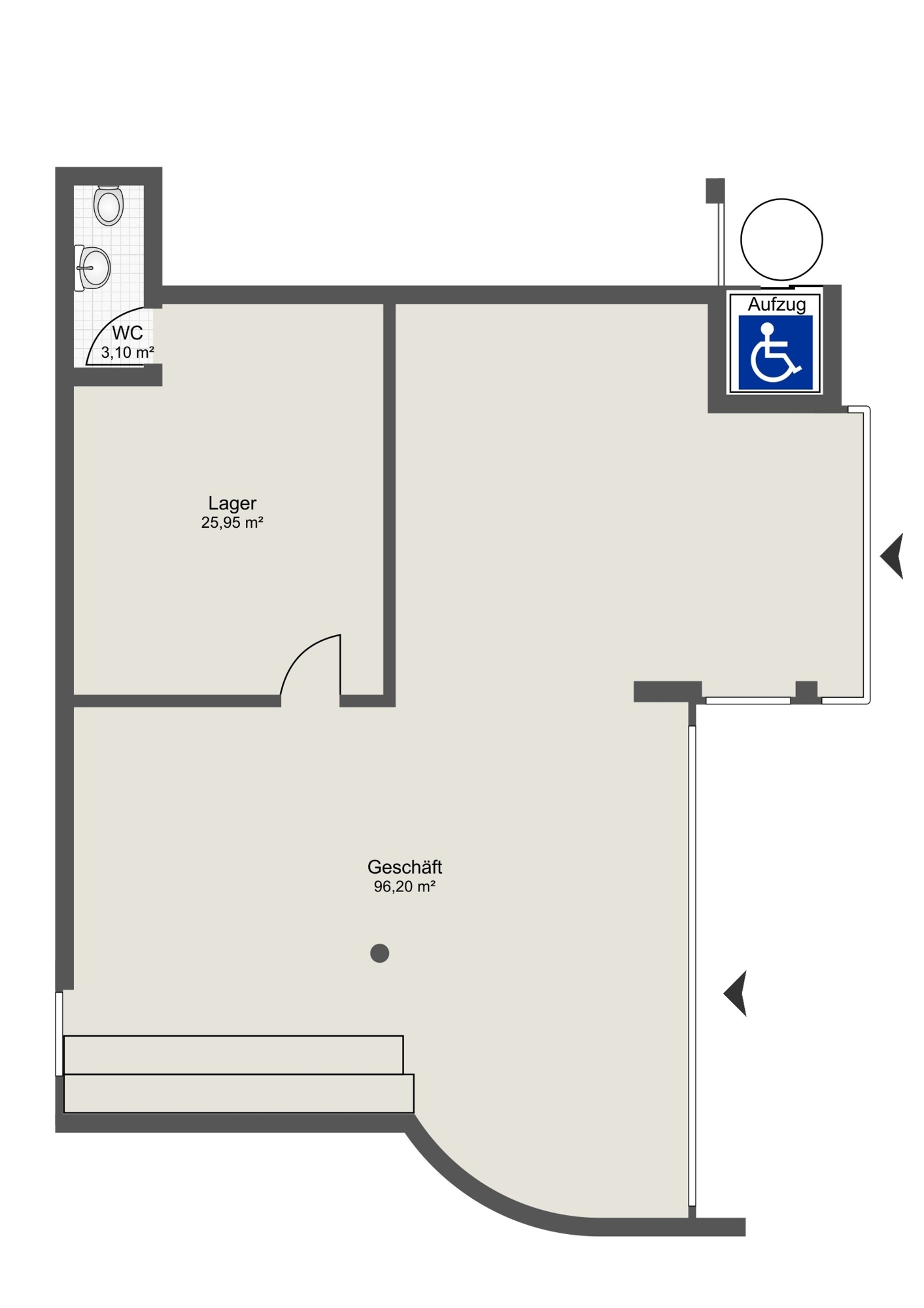 Geschäftslokal/Büro/Studio/Ordination im Zentrum von Pfalzen zu verkaufen oder zu vermieten