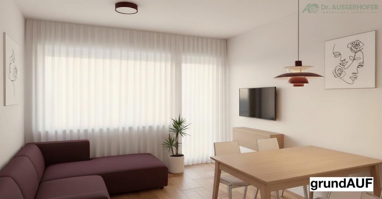 Dreizimmerwohnung im letzten Stock mit freiem Blick in zentraler Lage von Reischach (Wohnung 2)