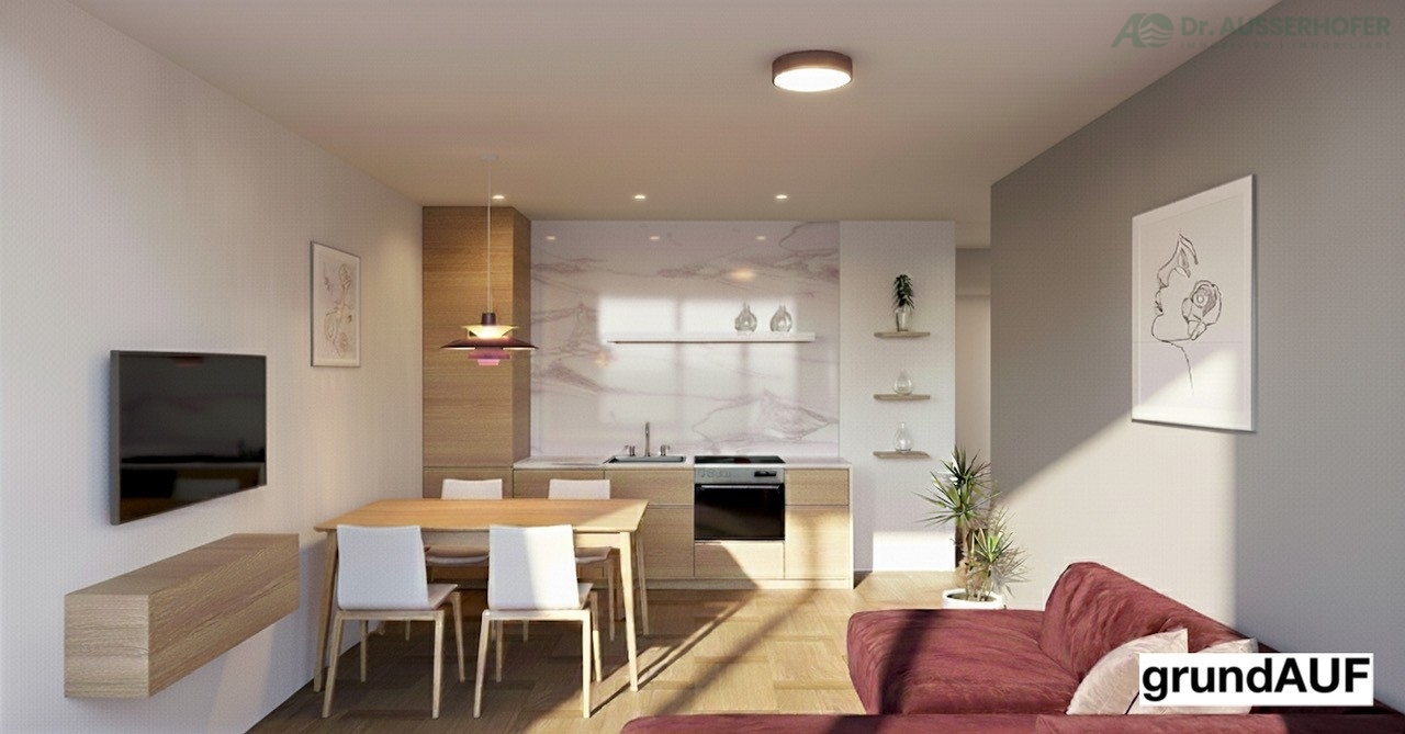 Dreizimmerwohnung im letzten Stock mit freiem Blick in zentraler Lage von Reischach (Wohnung 2 Variante)