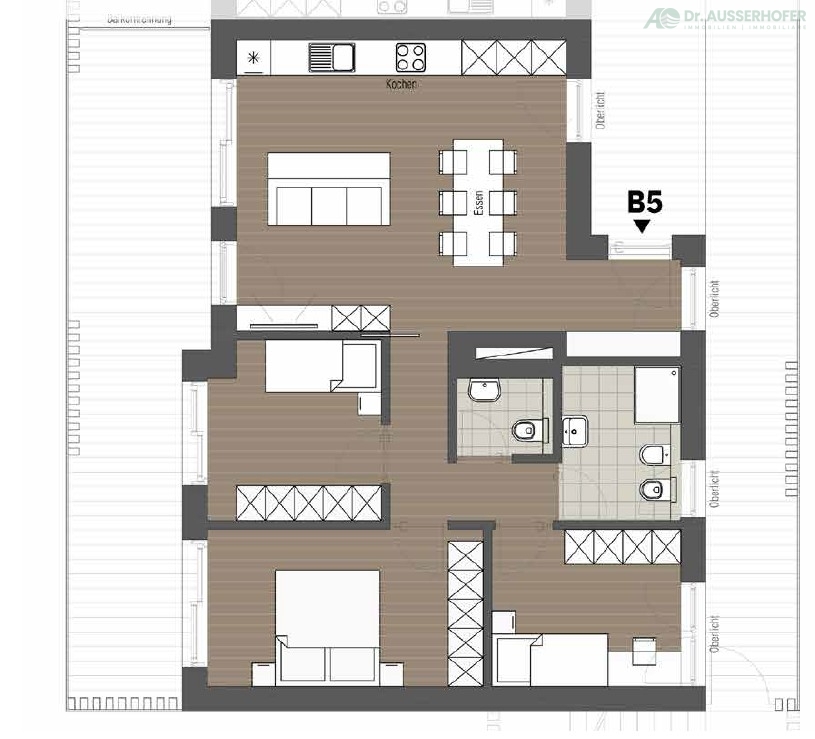 Exklusive, konventionierte Vierzimmerwohnung in ruhiger, zentraler Lage in Brixen - B5