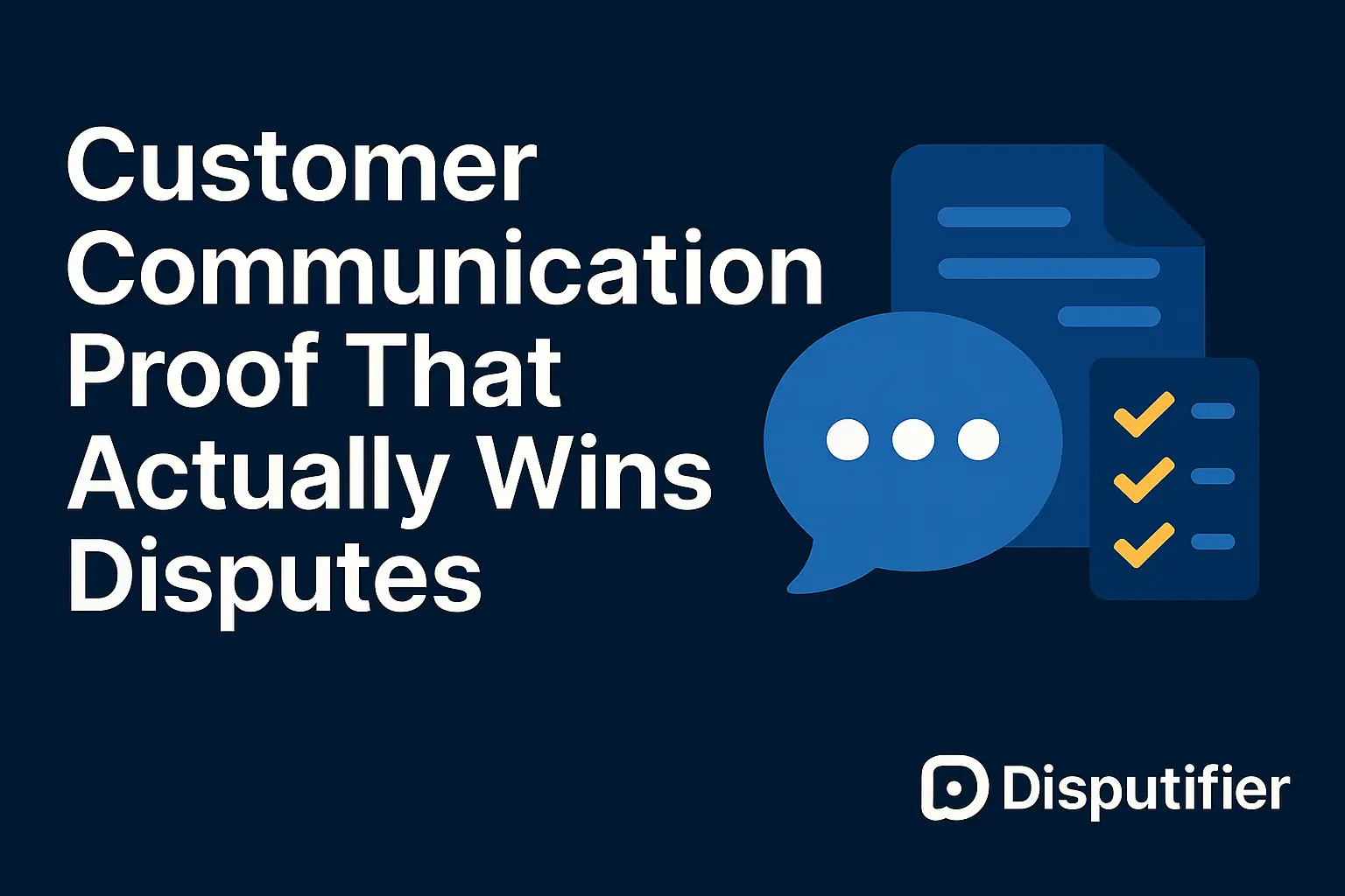 Customer Communication Proof That Actually Wins Disputes