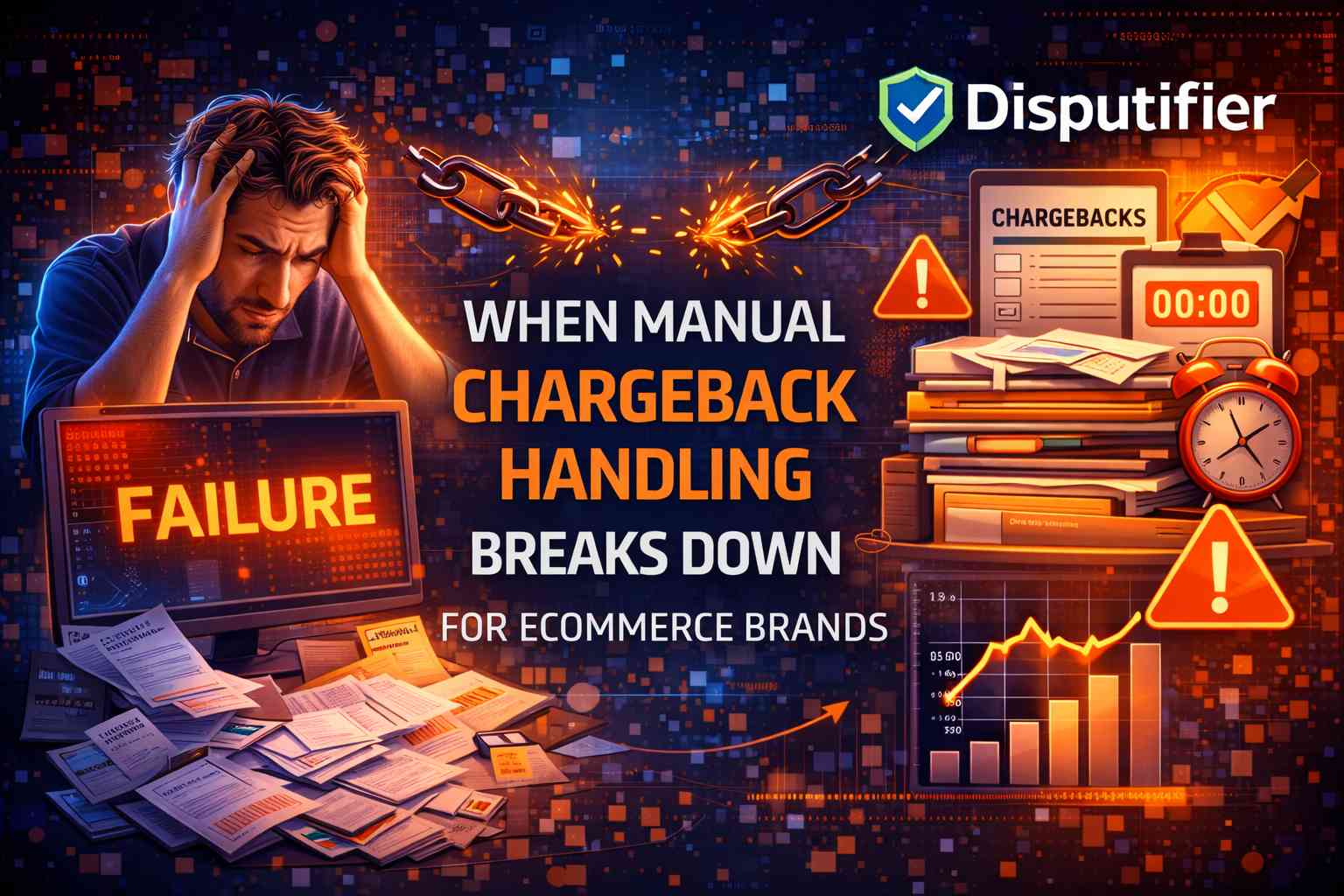 Manual chargeback handling breaks down as ecommerce brands scale. Learn when chargeback workflow ecommerce systems fail and how Disputifier replaces manual processes with AI-driven dispute management.