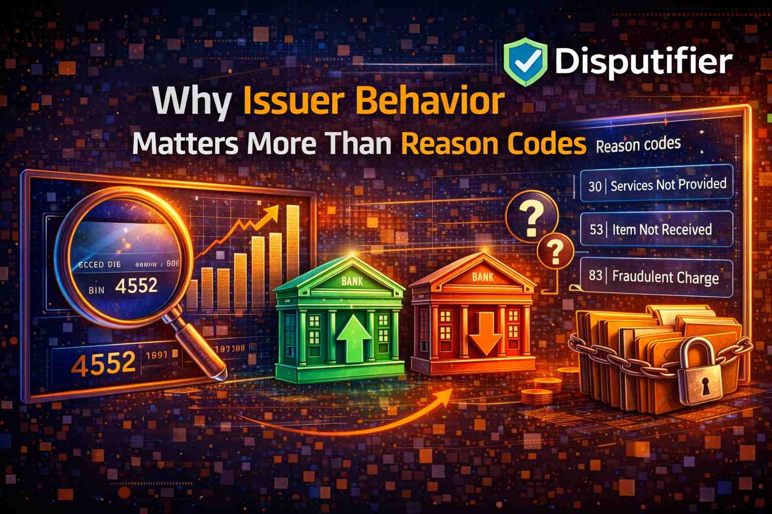 Chargeback issuer behavior influences dispute outcomes more than reason codes. Learn how issuer risk analysis and BIN intelligence help ecommerce brands reduce chargebacks with Disputifier.