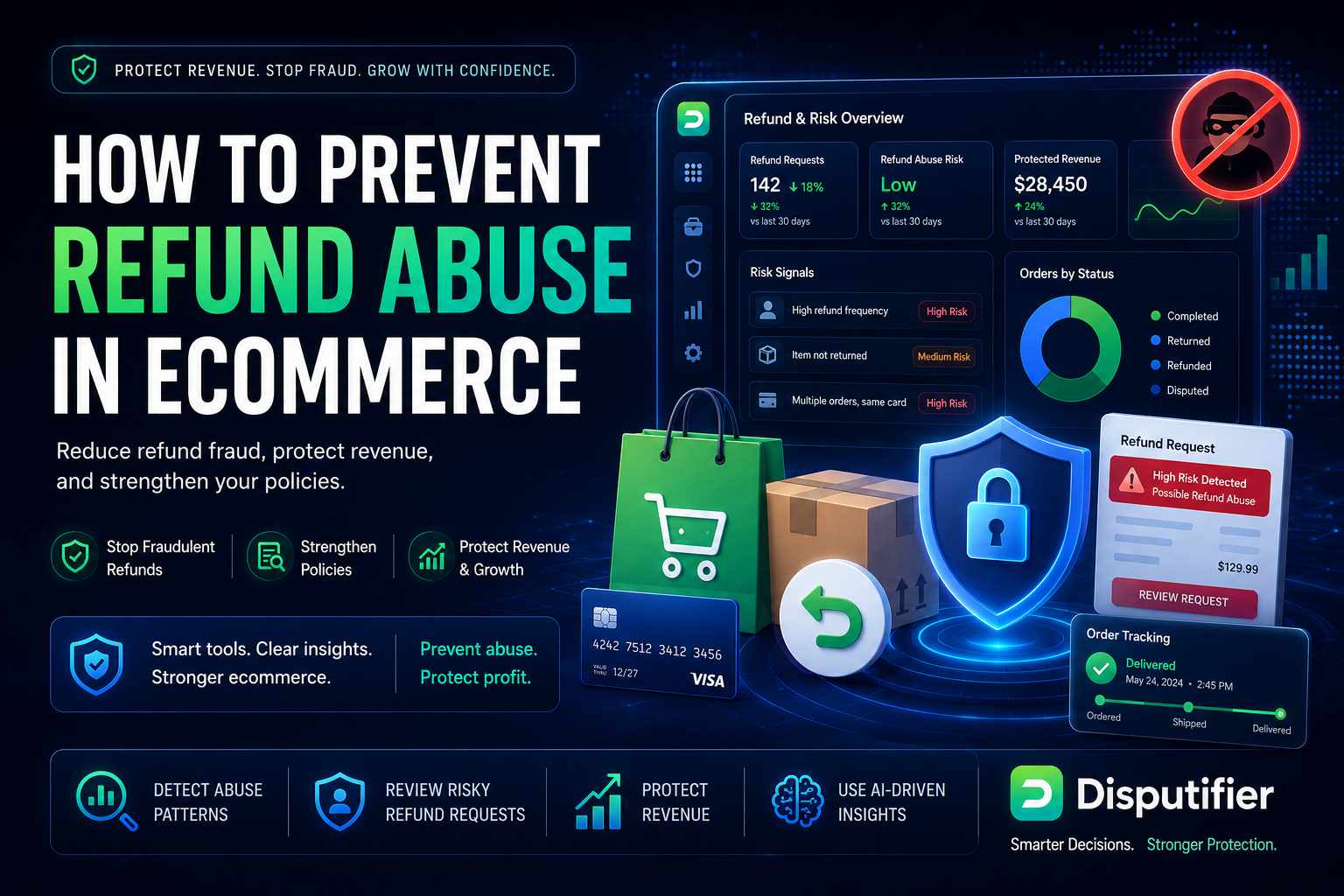 Learn how to prevent refund abuse in ecommerce with clearer policies, stronger documentation, better fraud review, and smarter loss prevention using Disputifier