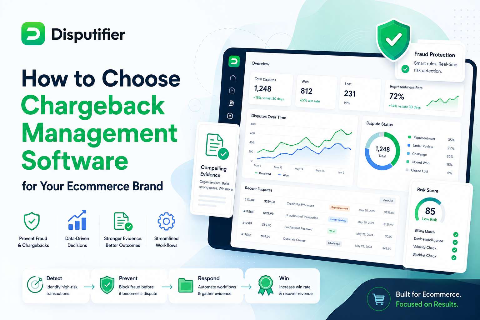 Learn how to choose chargeback management software for your ecommerce brand, what features matter most, and why Disputifier helps merchants protect revenue and reduce losses.