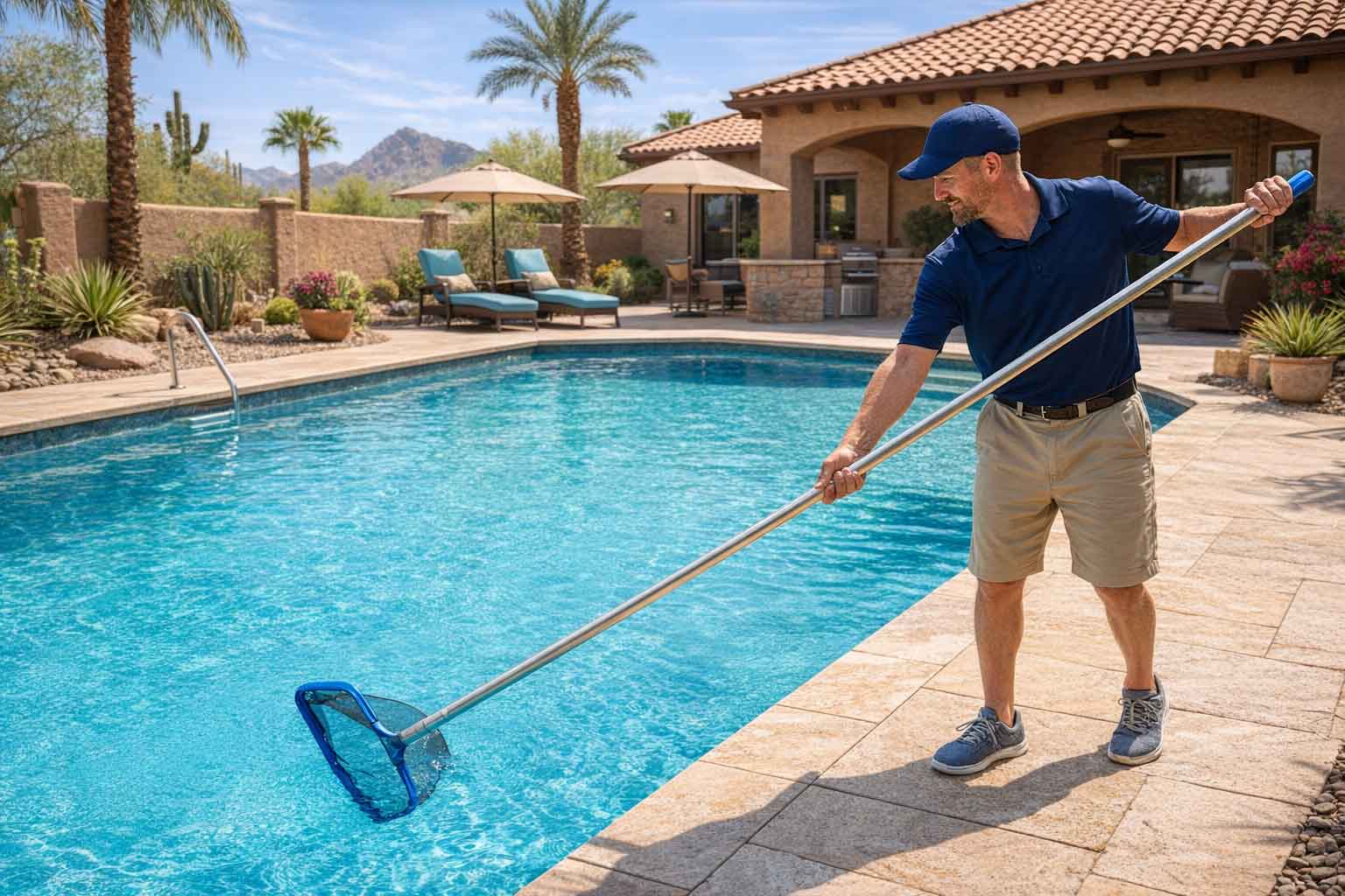 Pool cleaning in Phoenix, AZ