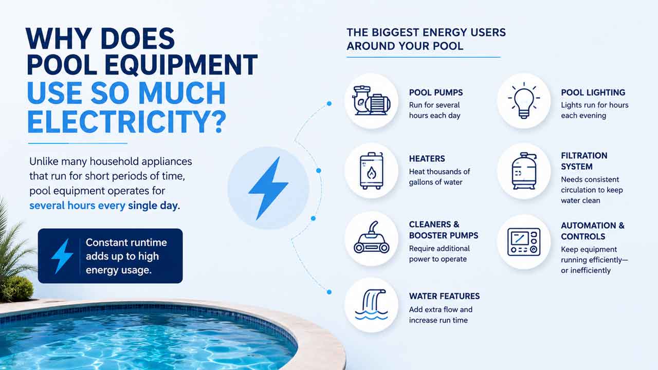 Why Does Pool Equipment Use So Much Electricity?