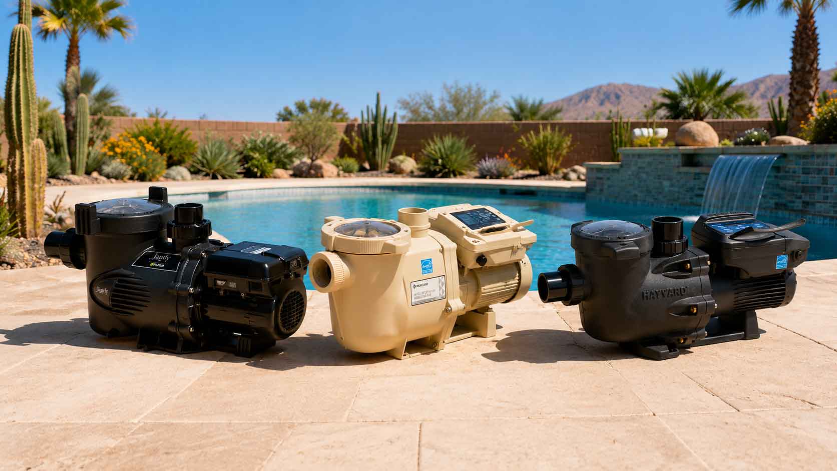 Not all variable speed pool pumps are created equal. Choose a well respected brand backed by a strong warranty like Jandy, Pentair, or Hayward.
