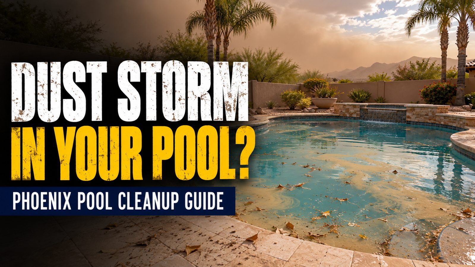 Pool Care After a Phoenix Dust Storm: What to Check Before Running Your Equipment
