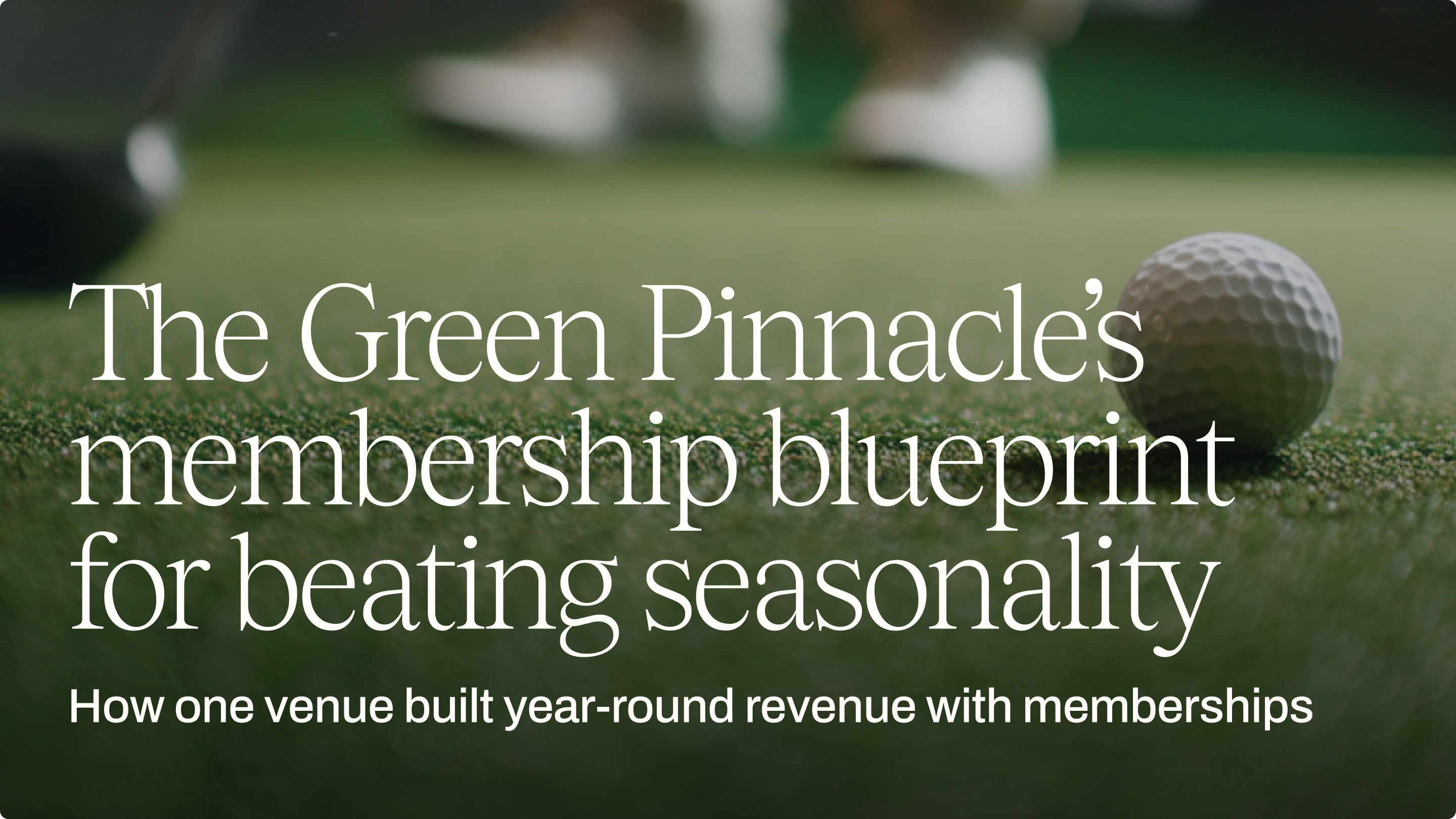 The Green Pinnacle’s membership blueprint for beating golf sim seasonality