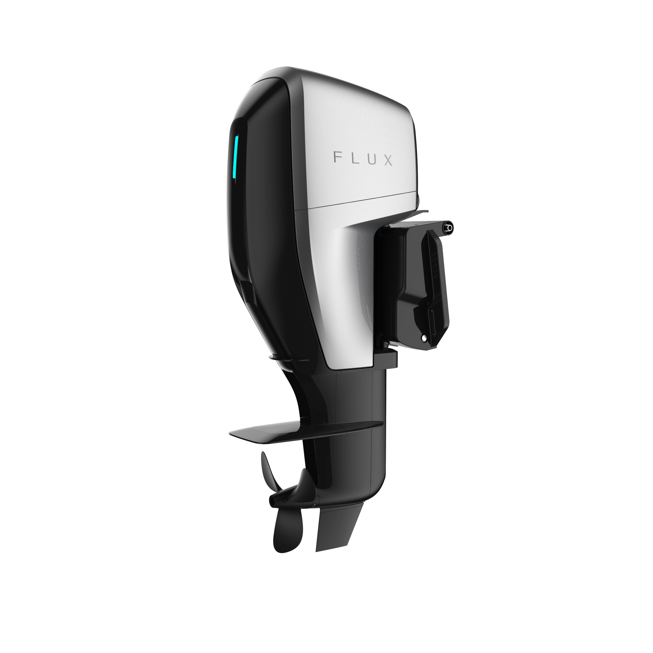 Flux outboard in silver