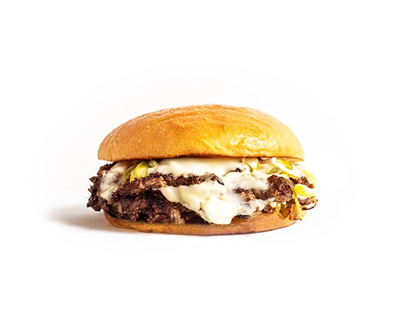 Philly Cheese Smash burger at Smash Bros Burgers and Shakes in Miami