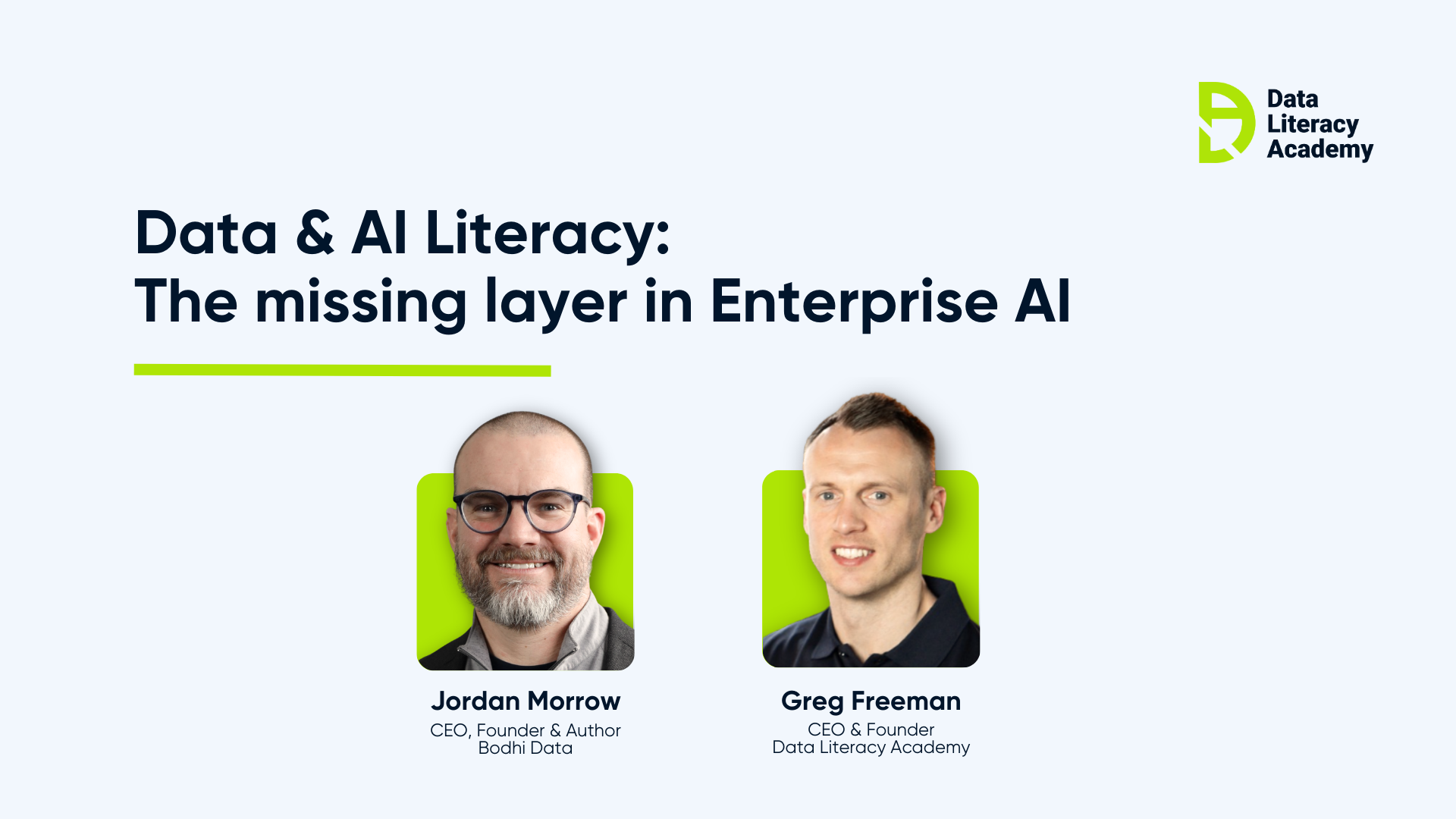 Webinar: Data & AI Literacy: The missing layer in Enterprise AI