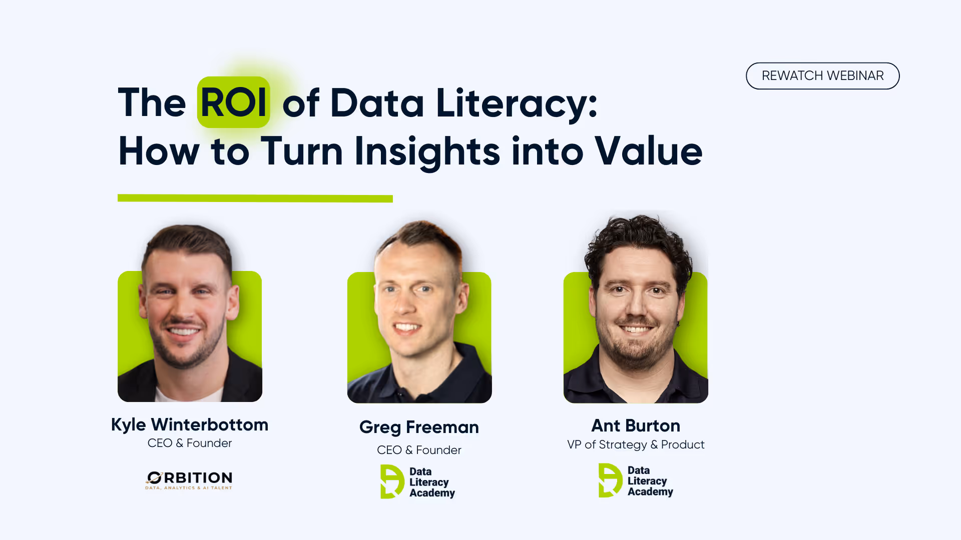 Webinar Recording - The ROI of Data Literacy