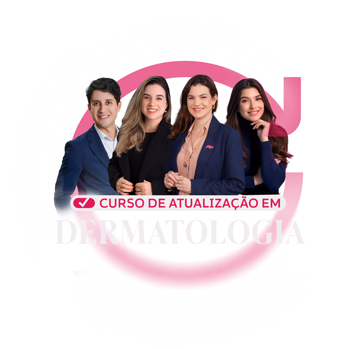 Dr. André Lima, Dr. Eduardo Lapa e Dr. Fernando Figuinha · Curso de Atualização em Cardiologia