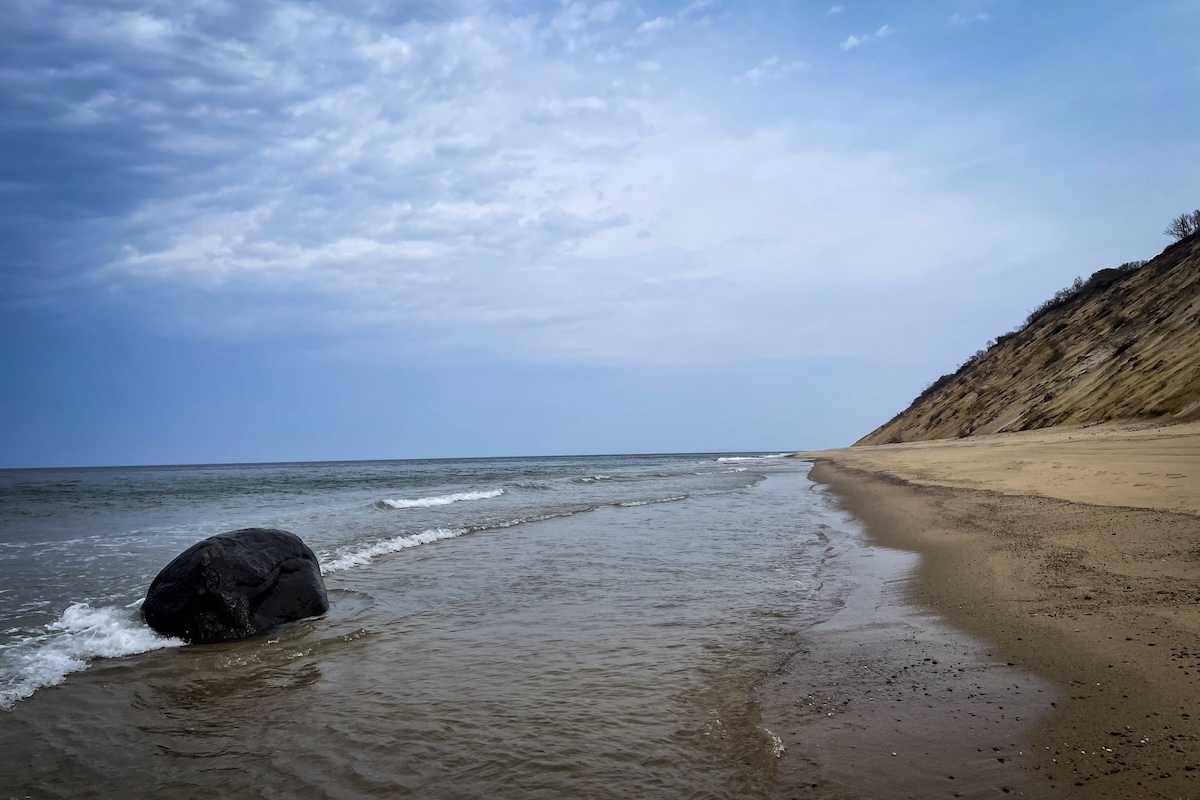 On the ocean shore - the far reaches of Longnook Beach offer solitude and beauty.