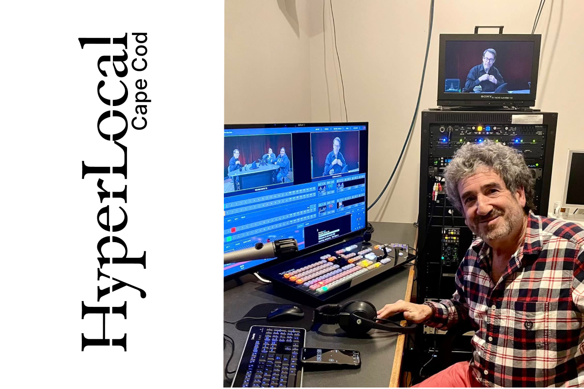 Rich Marvin in his editing suite working on a project.