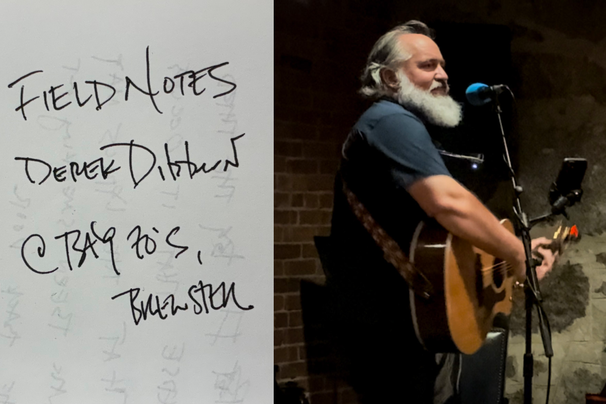 Field Notes featured image for Derek Dibbern's show at Bayzo's Pub in Brewster, MA on January 16, 2026.