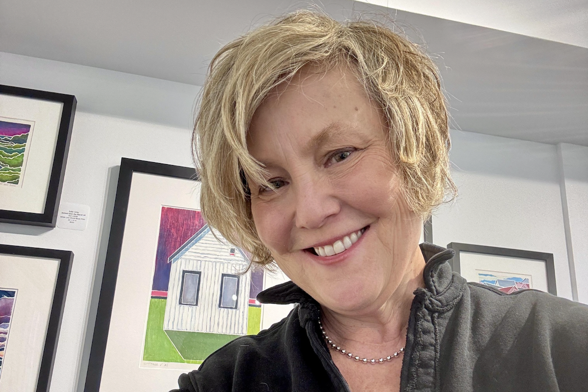 Artist Julie Gray, represented by the Ali Gray Gallery in Provincetown MA. Her solo show is opening on June 5 2026 at 338 Commercial Street.