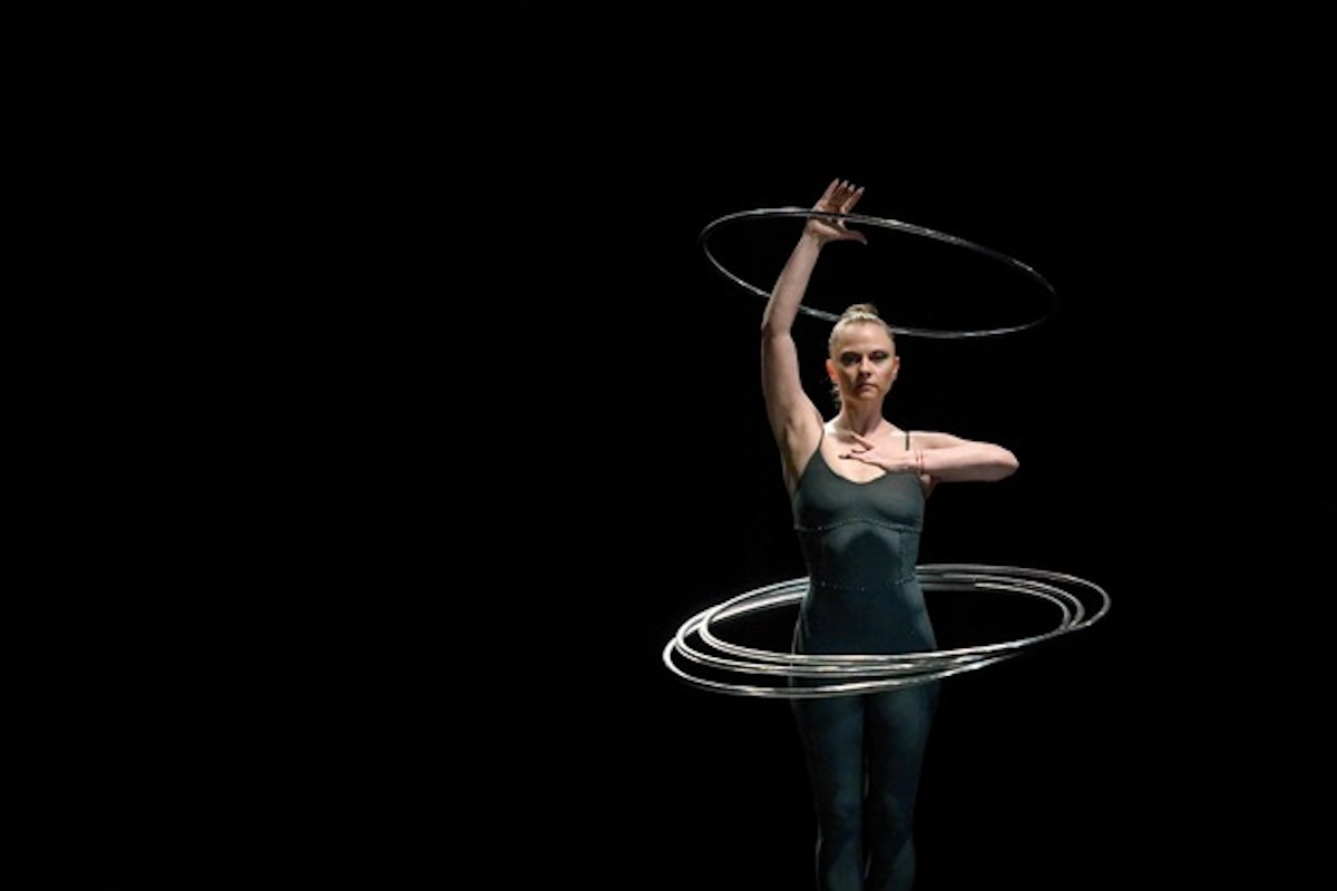 Hoop Artist and Cirque du Soleil hoop artist Elena Lev.