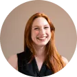 a woman smiling