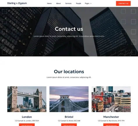 example of contact v3 page