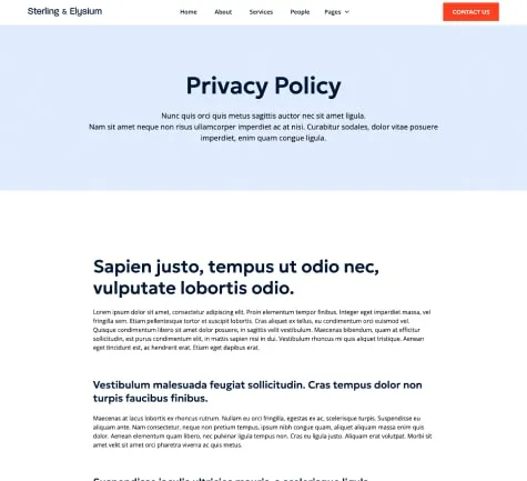 example of privacy policy