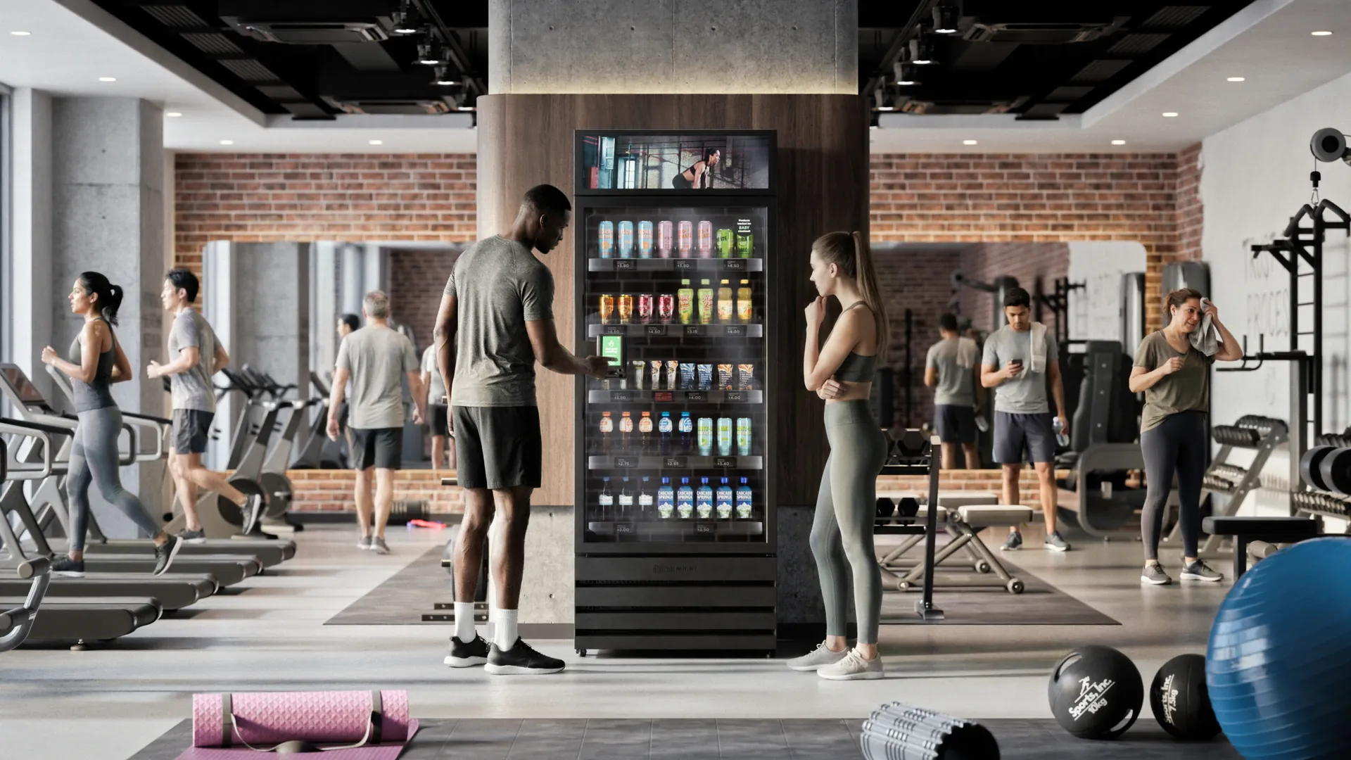 Micromart Smart Store in a gym